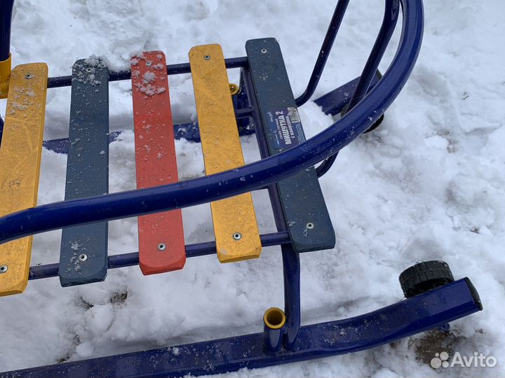 Санки с колесиками