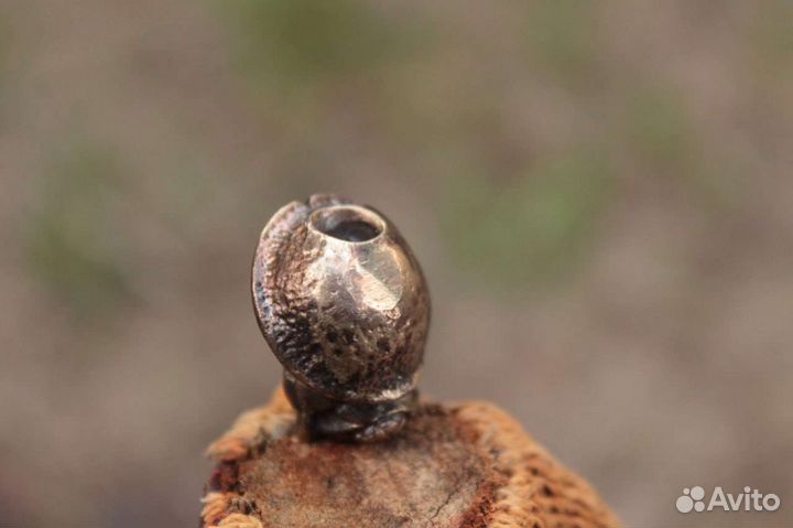 Темляк для ножа Гриб Бронзовая бусина брелок