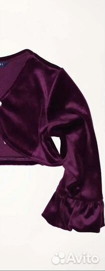 Болеро бархатное размер 122