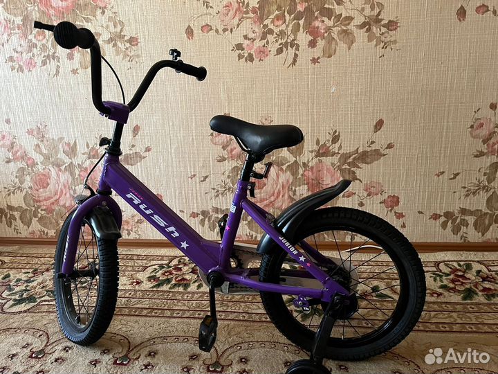 Детский велосипед четырехколесный рост от 110-125