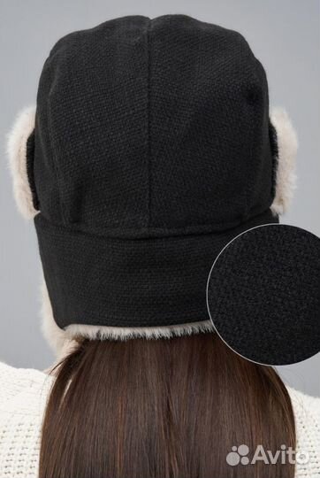 Шапка ушанка женская