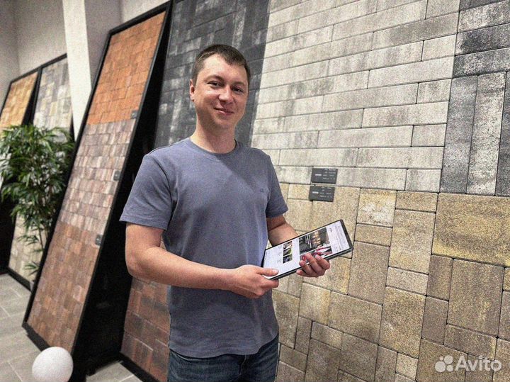 Тротуарная плитка и поребрик