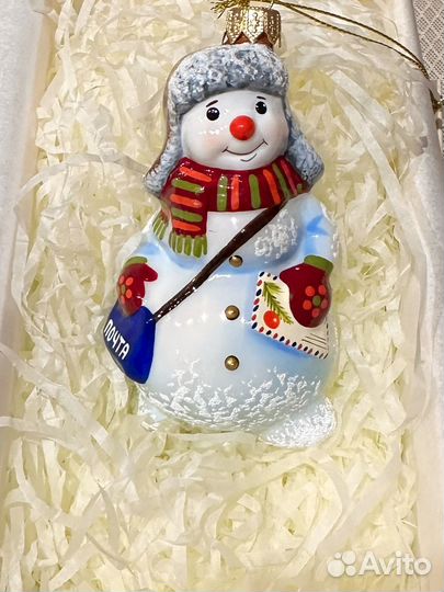 Елочные игрушки ариель снеговик