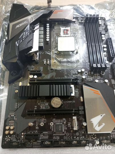 Комплект ryzen 5 5500 + gigabyte b450 aorus