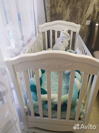 Гандылян Шарлотта детская кроватка-качалка + кокон