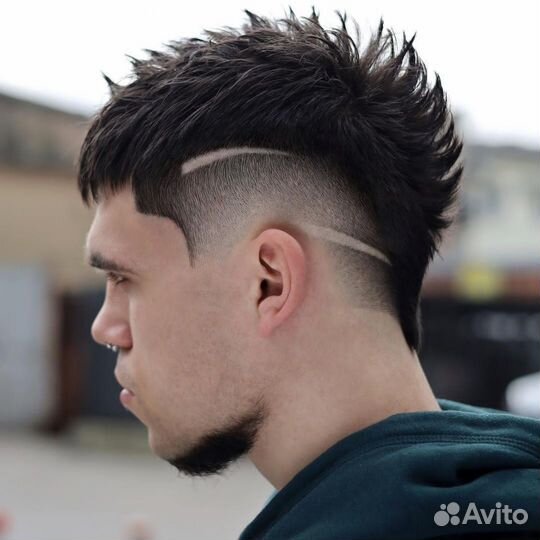 Мужская креативная стрижка