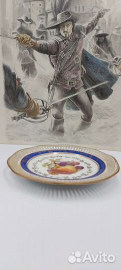 Антикварная тарелка Фрукты Winterling