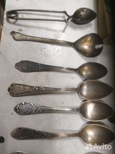 Ложки вилки мельхиор СССР