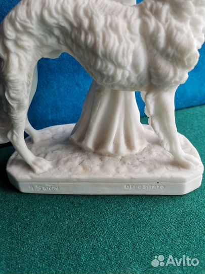 Статуэтка дама девушка с собачкой Santini бисквит