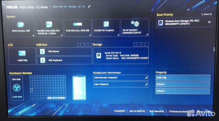 Материнская плата Asus *540 (X540NA Main Board)
