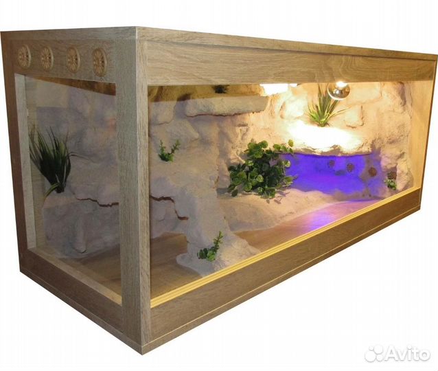 Чистка террариума аквариума/обслуживание/установка