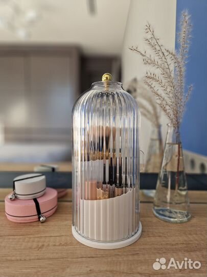 Органайзер для кистей и косметики белый новый