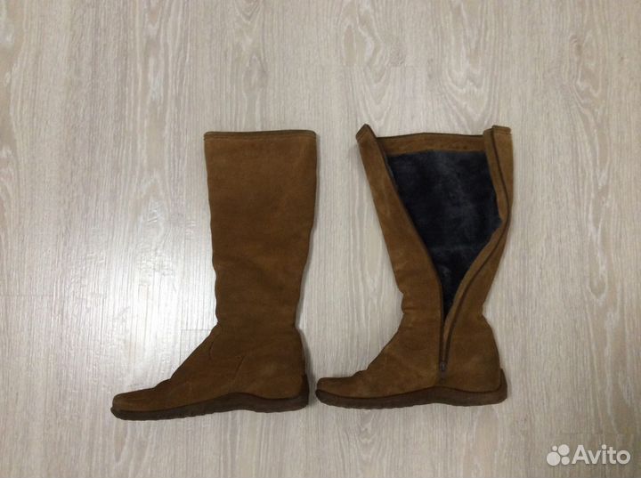 Зимние замшевые сапоги Италия 40 р