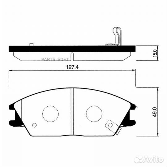 Avantech AV010 Колодки тормозные ford accent/getz