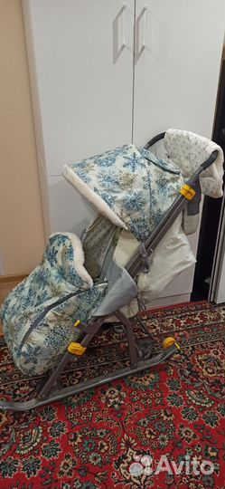 Санки коляска nika