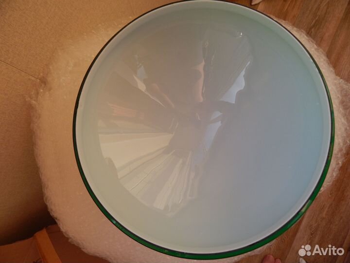 Оригинальный зеленый плафон на настольную лампу 50