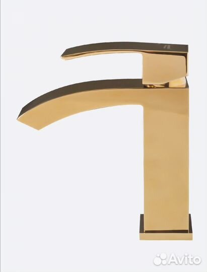 Смеситель для раковины «Grocenberg» золотой