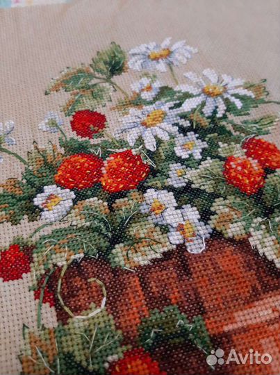 Вышивка крестом,готовая работа