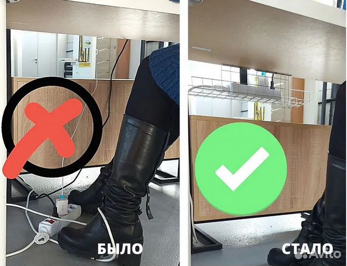 Корзина-держатель для кабелей, сетевых фильтров