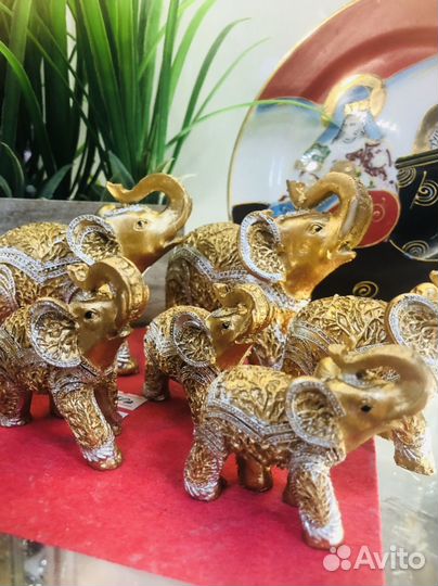 Слоны семья 7 штук