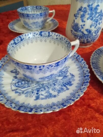 Чайный сервиз China Blau Bavaria 1930 -1940 г