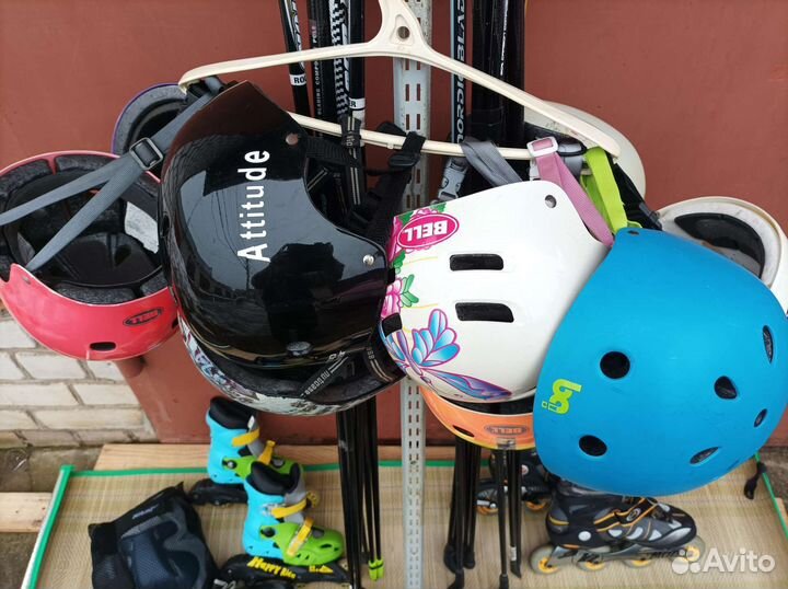 Ролики, палки, шлемы для роликов