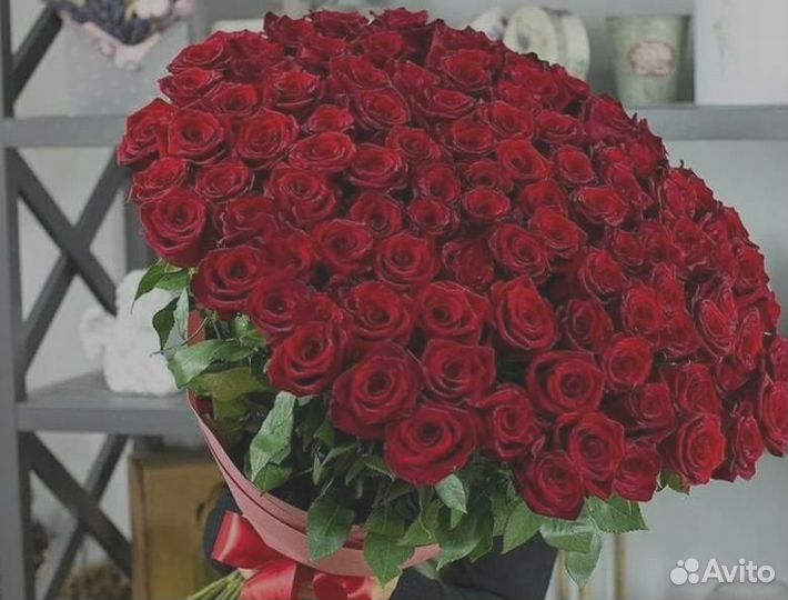 Букет 101 роза Опт от 15 штук