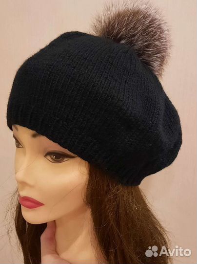 Берет вязаный ручная работа