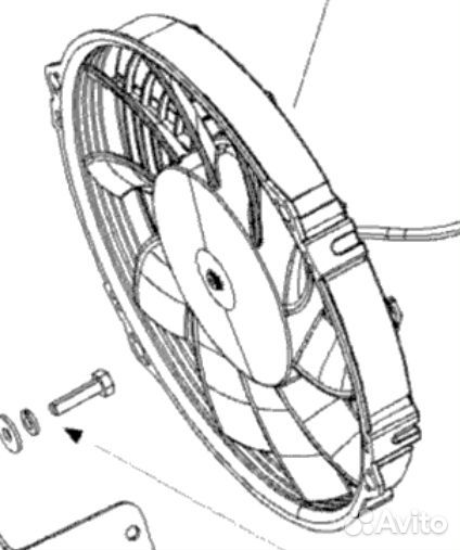 Вентилятор системы охлаждения снегохода(509000838)