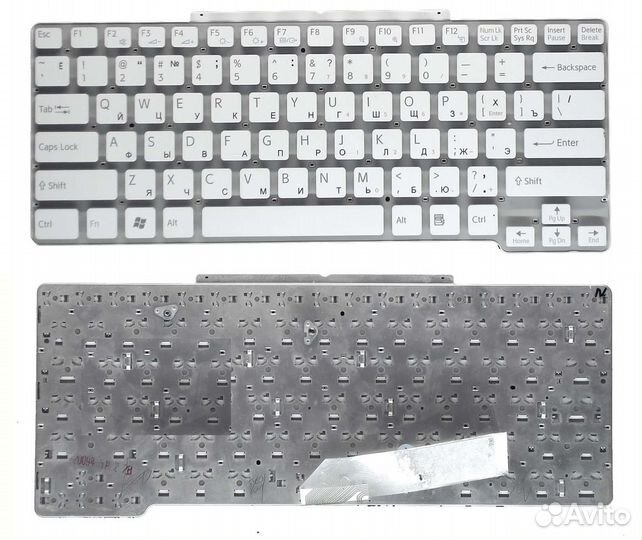 Клавиатура Sony Vaio VGN-SR белая