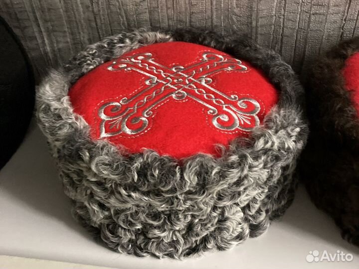 Кубанка казачья из кусочков каракуля