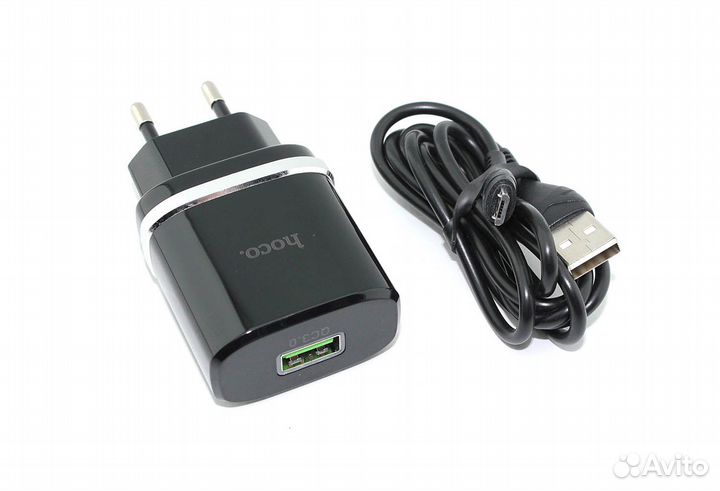 Блок питания (сетевой адаптер) hoco С12Q Smart QC3