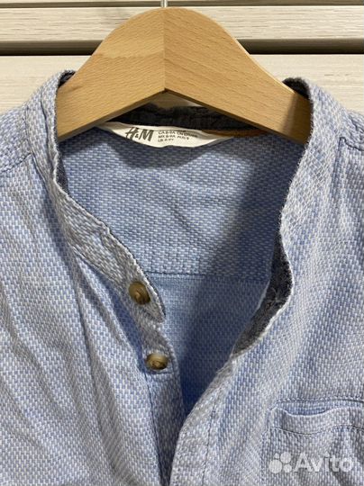 Рубашка H&M размеры 122 и 128