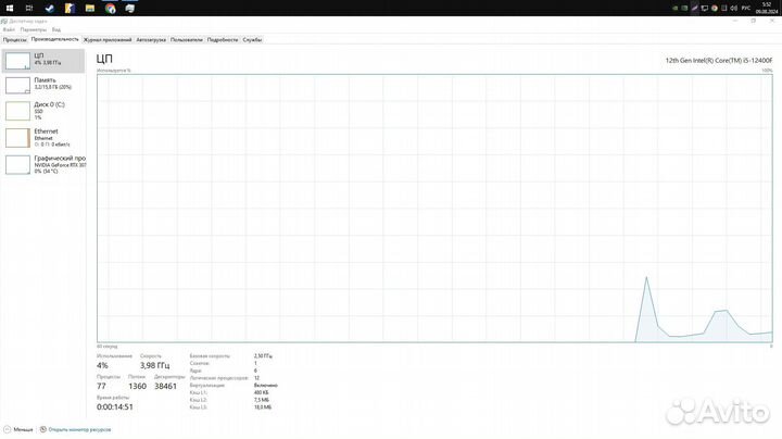 Intel core i5 12400f