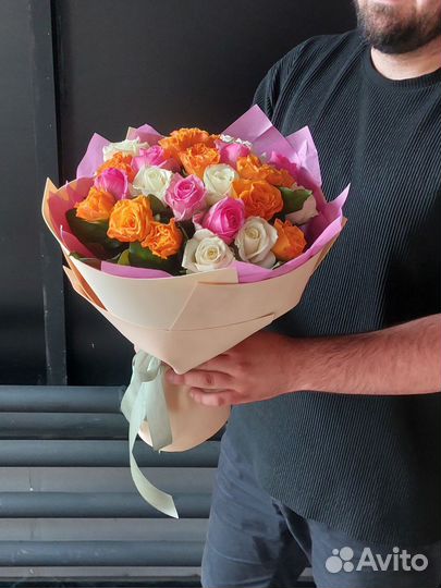 Цветы букеты розы с доставкой