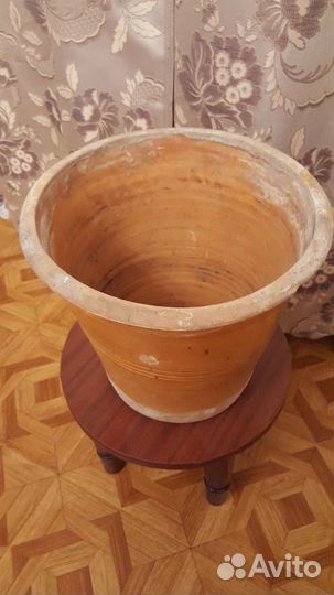 Горшок керамика для цветови пальм 10л с подставкой