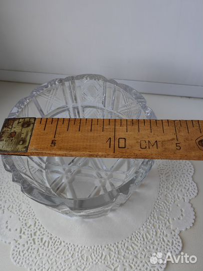 Хрустальная ваза салатник