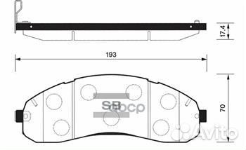 Колодки тормозные передние HI-Q SP1148 Sangsin