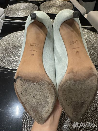 Замшевые туфли 