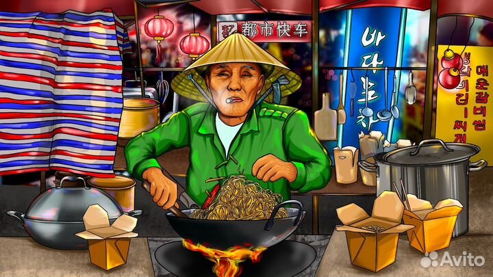 Логотипы иллюстрации эскизы портреты визитки