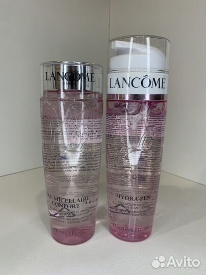 Lancome эссенция и мицнляреая вода для лица