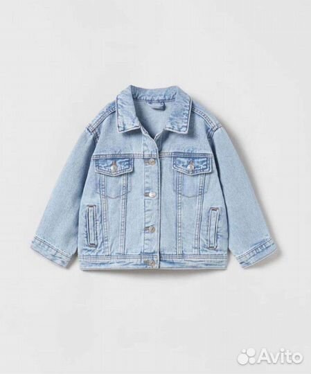 Джинсовая куртка Zara для девочки новая 92, 110