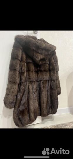 Шуба норковая с капюшоном 44 46