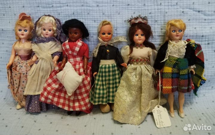 Куклы колкий пластик маленькие Франция Италия