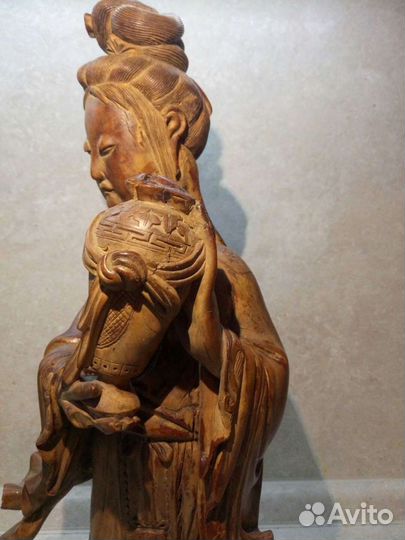 Антикварная китайская статуэтка девушки