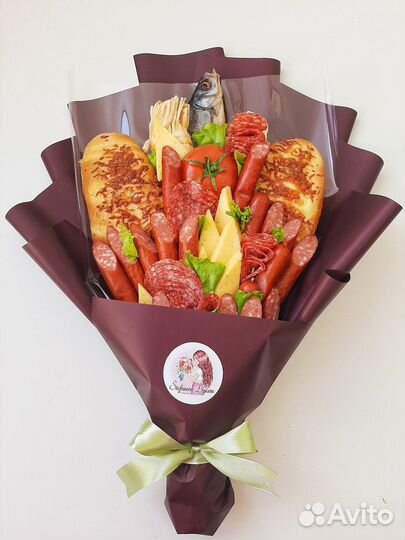Колбасый мужской букет подарки