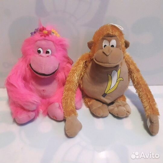 Новые игрушки - музыкальная обезьяна, бычок