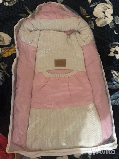 Конверт на выписку для девочки зима