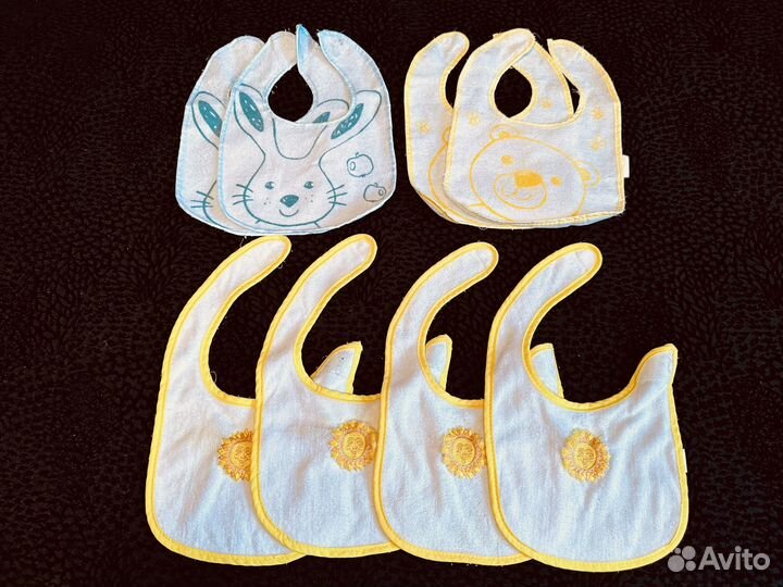 Слюнявчики махровые для кормления новорожденных