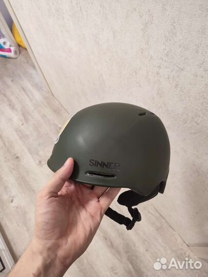 Горнолыжный шлем sinner fortune темно зеленый